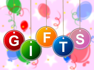 Image showing Gifts Gift Means Package Surprises And Celebrate