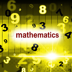 Image showing Mathematics Counting Shows One Two Three And Maths