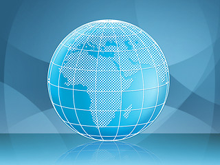 Image showing Globe Background Means Backgrounds Earth And Global