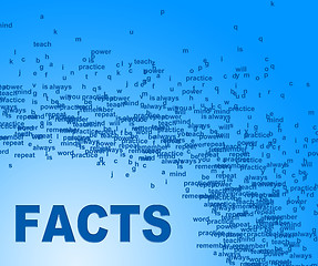 Image showing Facts Words Shows Information Knowledge And True