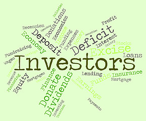 Image showing Investors Word Means Return On Investment And Savings
