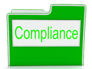 Image showing Compliance Files Shows Agree To And Comply