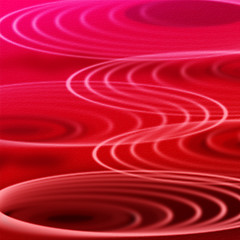 Image showing Red Rippling Background Means Curvy Lines And Round \r