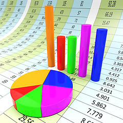 Image showing Graph Report Indicates Diagram Charts And Analysis