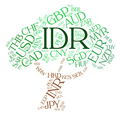 Image showing Idr Currency Means Foreign Exchange And Coin