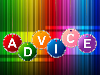 Image showing Advice Advisor Means Inform Information And Answers