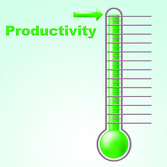 Image showing Thermometer Productivity Indicates Mercury Effective And Degree