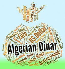 Image showing Algerian Dinar Means Foreign Currency And Currencies