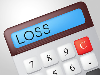 Image showing Loss Calculator Represents Commerce Losing And Finances