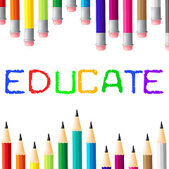 Image showing Education Educate Means Studying Learned And College