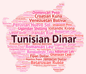 Image showing Tunisian Dinar Means Currency Exchange And Broker