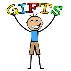 Image showing Kids Gifts Means Youngsters Presents And Surprises