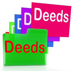 Image showing Deeds Files Indicates Document Ownership And Title