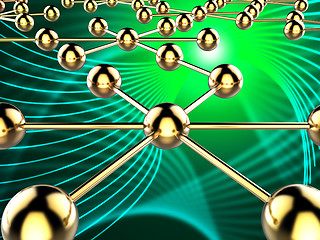 Image showing Connected Network Indicates Global Communications And Computer