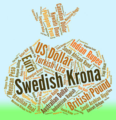 Image showing Swedish Krona Indicates Foreign Exchange And Coinage