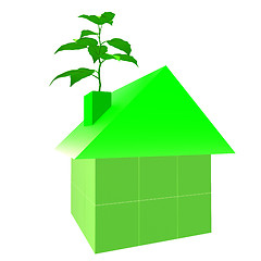 Image showing Eco Friendly House Indicates Go Green And Building