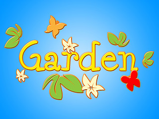 Image showing Garden Flowers Means Home Petals And Floral