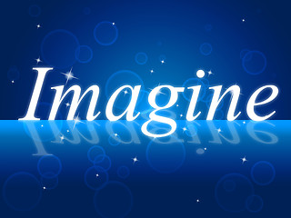 Image showing Imagine Thoughts Indicates Thoughtful Imagining And Vision