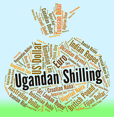 Image showing Ugandan Shilling Indicates Exchange Rate And Broker