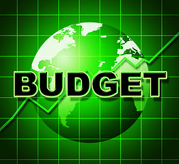 Image showing Budget Graph Means Costing Expenditure And Statistic