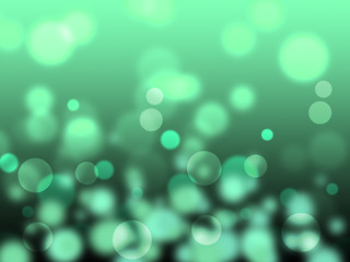 Image showing Green Background Means Bokeh Lights And Abstract