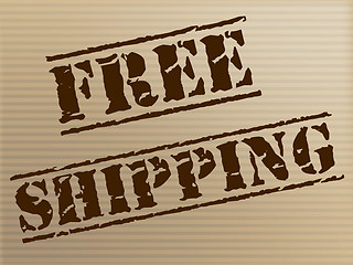 Image showing Free Shipping Shows With Our Compliments And Courier