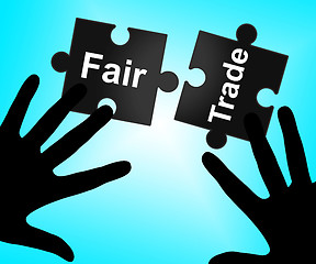 Image showing Fair Trade Indicates Purchase Environment And Merchandise