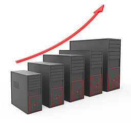 Image showing Increase Computer Storage Shows Storehouse Store And Pc