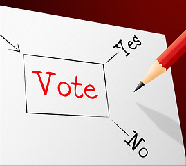 Image showing Choice Vote Indicates Election Confusion And Path