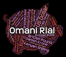 Image showing Omani Rial Shows Worldwide Trading And Broker