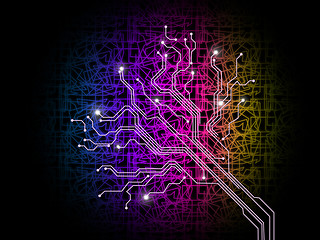 Image showing Branching Out Background Means Data Output And Internet\r