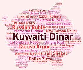 Image showing Kuwaiti Dinar Represents Foreign Exchange And Currencies