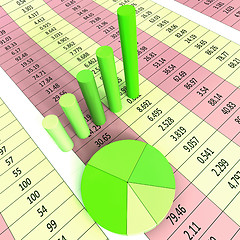 Image showing Report Graph Represents Infograph Diagram And Financial
