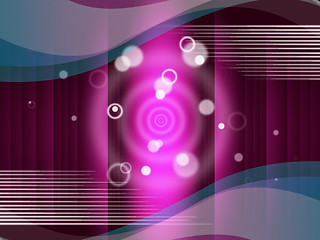 Image showing Pink Circles Background Means Round And Ripples\r