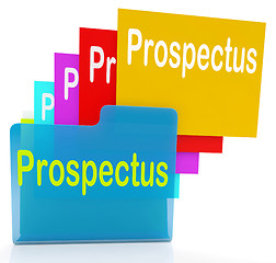 Image showing Prospectus Files Shows Folder Inform And Business