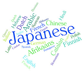 Image showing Japanese Language Means Word Translate And Cjapan