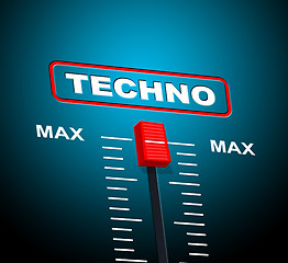 Image showing Techno Music Indicates Sound Track And Celebration