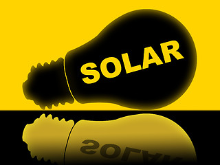 Image showing Solar Power Represents Energy Source And Electricity