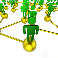 Image showing People Network Indicates Global Communications And Chat