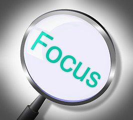 Image showing Magnifier Focus Means Search Attention And Magnification