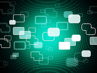 Image showing Technology Background Shows Data IT And Telecommunications\r