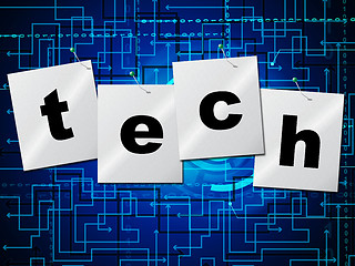 Image showing Electronic Circuit Represents Hi Tech And Computing