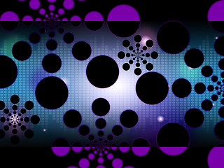 Image showing Dots Background Shows Spots Or Circular Shapes\r