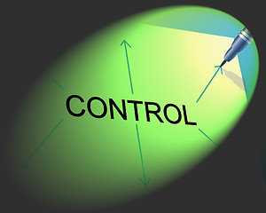 Image showing Controlling Management Shows Controller Interface And Head