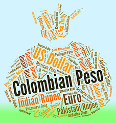 Image showing Colombian Peso Means Forex Trading And Broker