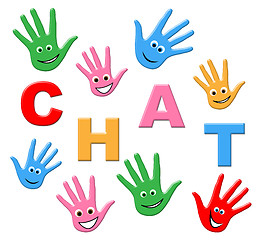 Image showing Kids Chat Shows Youngster Child And Children