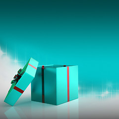 Image showing Celebrate Copyspace Means Gift Box And Blank
