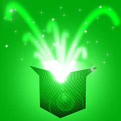 Image showing Giftbox Celebration Represents Surprises Fun And Greeting