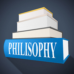 Image showing Philosophy Book Shows Non-Fiction Morality And Reasoning