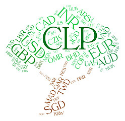 Image showing Clp Currency Shows Chilean Peso And Coin